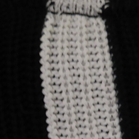 NWOT Parni Designer Chunky Knit Black Sweater Size S - Picture 3 of 4